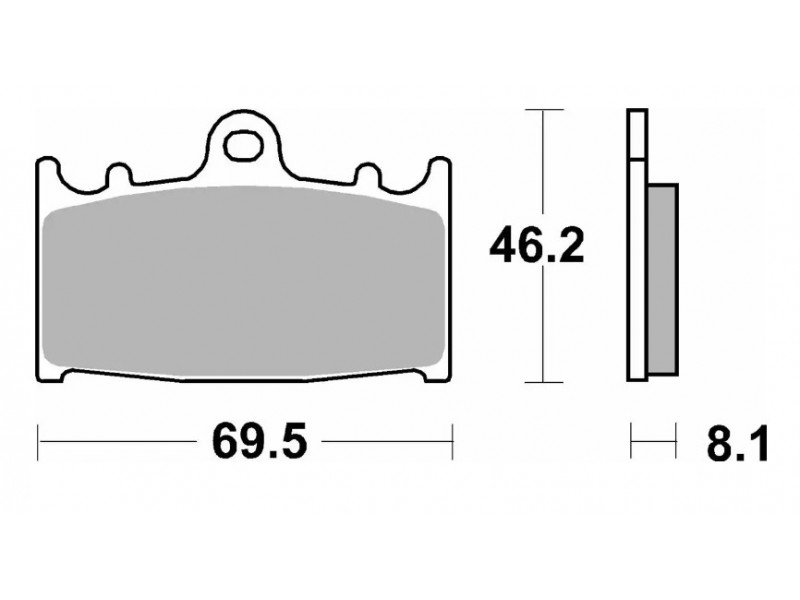 Тормозные колодки SBS Standard Brake Pads, Ceramic 631HF